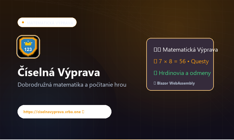 Číselná Výprava vzdelávacia hra náhľad